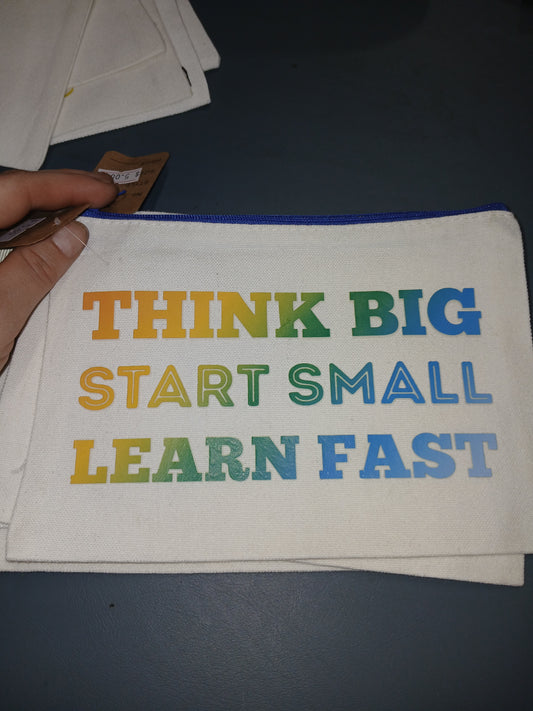Inspirational Printed Zipper Pouches
